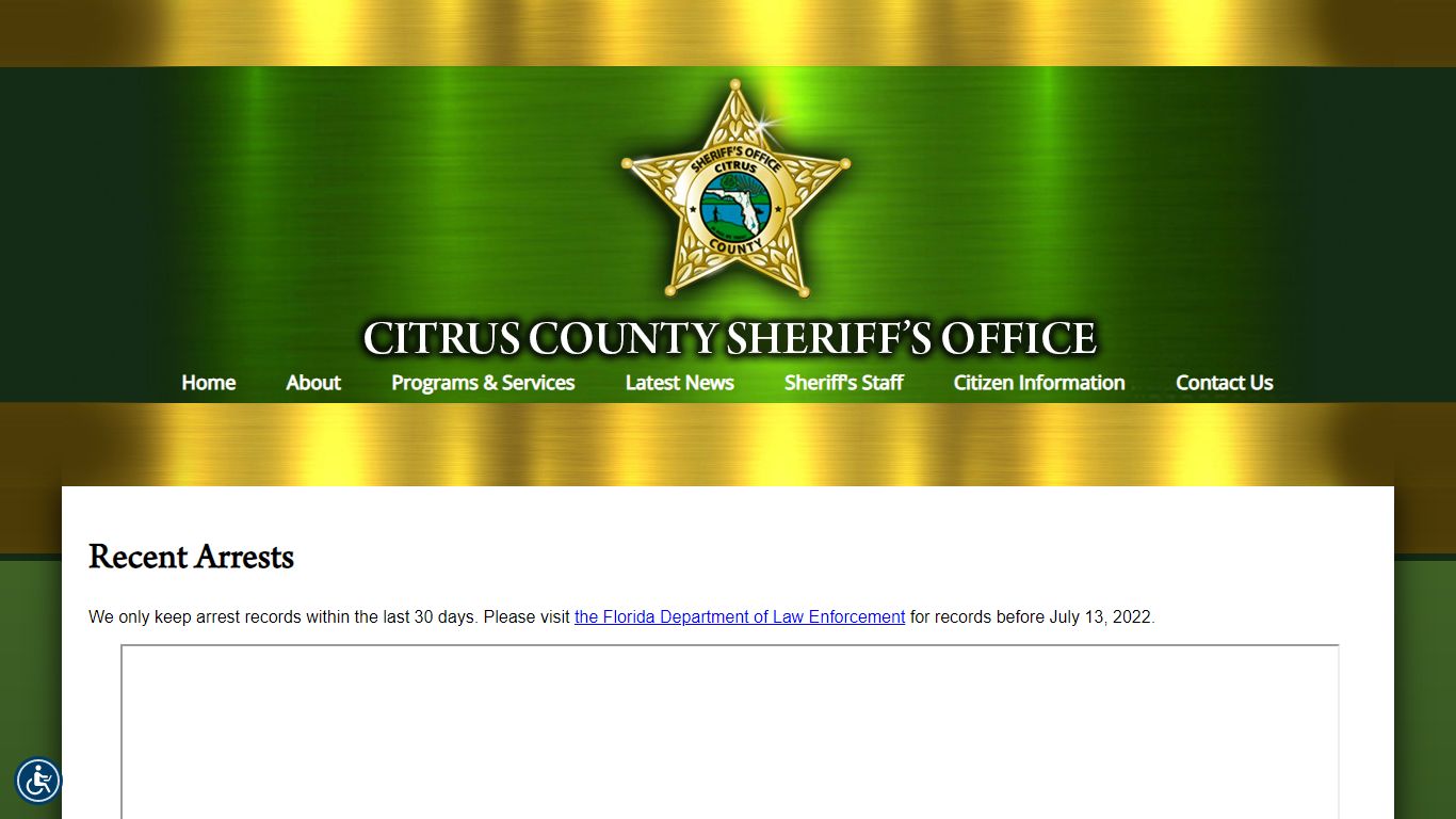 Recent Arrests - Citrus County Sheriff's Office